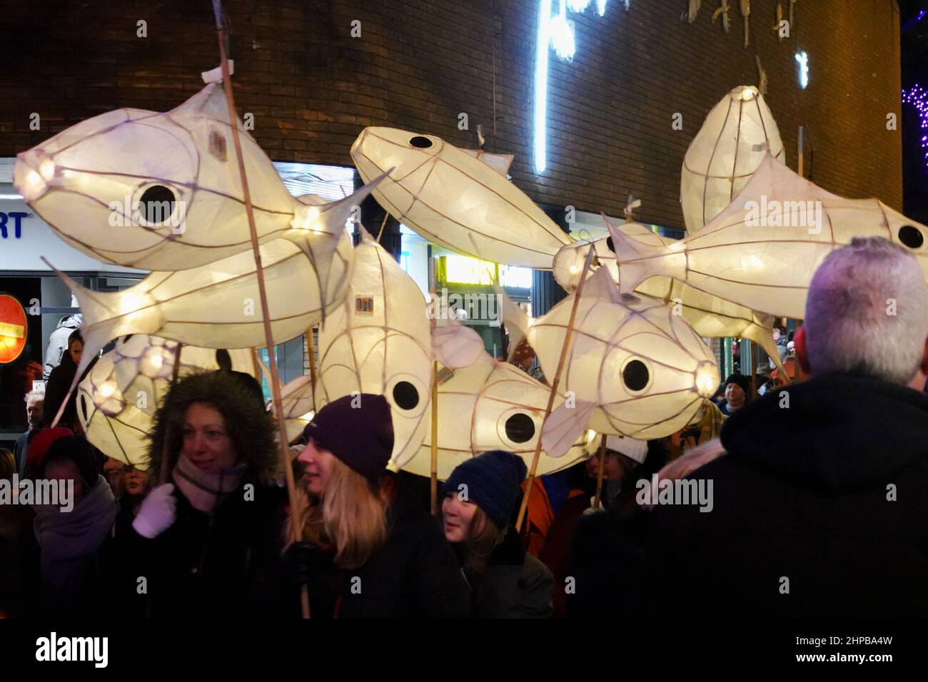 Norwich Love Light festival Stock Photo Alamy