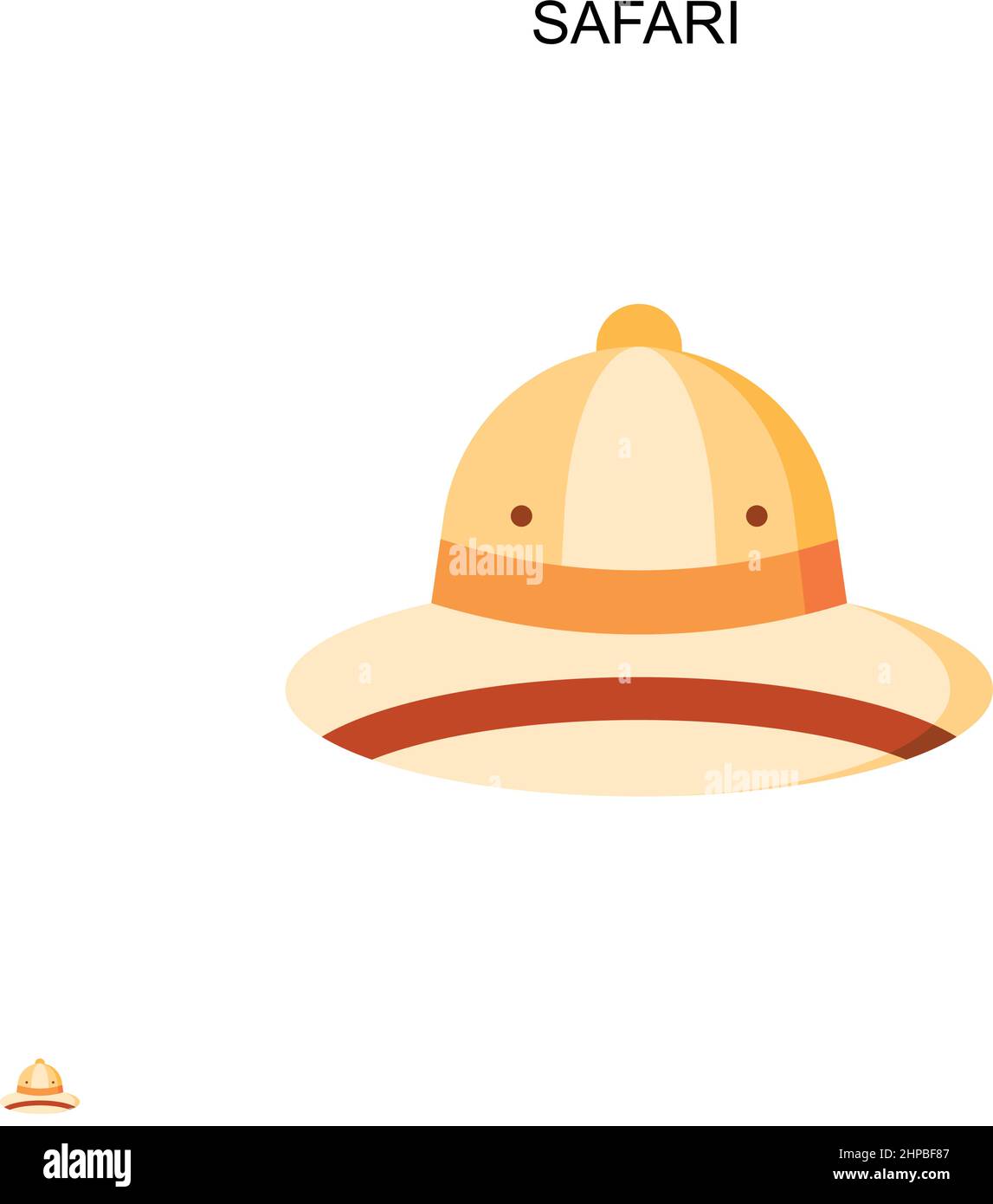 Safari Simple vector icon. Illustration symbol design template for web ...