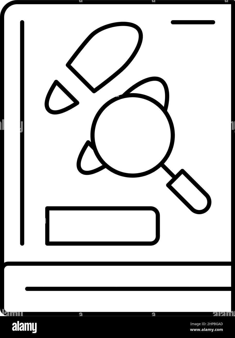 detective genre line icon vector illustration Stock Vector Image & Art ...