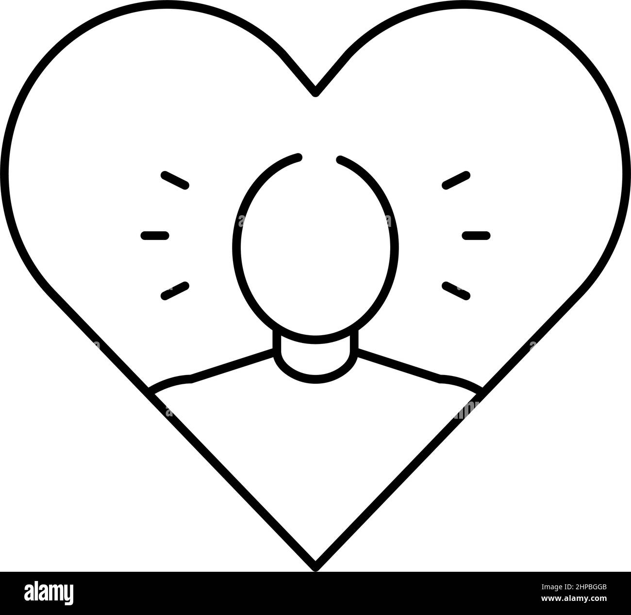 narcissism psychological problems line icon vector illustration Stock ...
