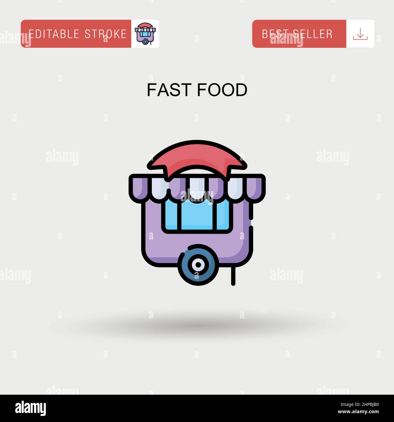 Fast food Simple vector icon Stock Vector Image & Art - Alamy
