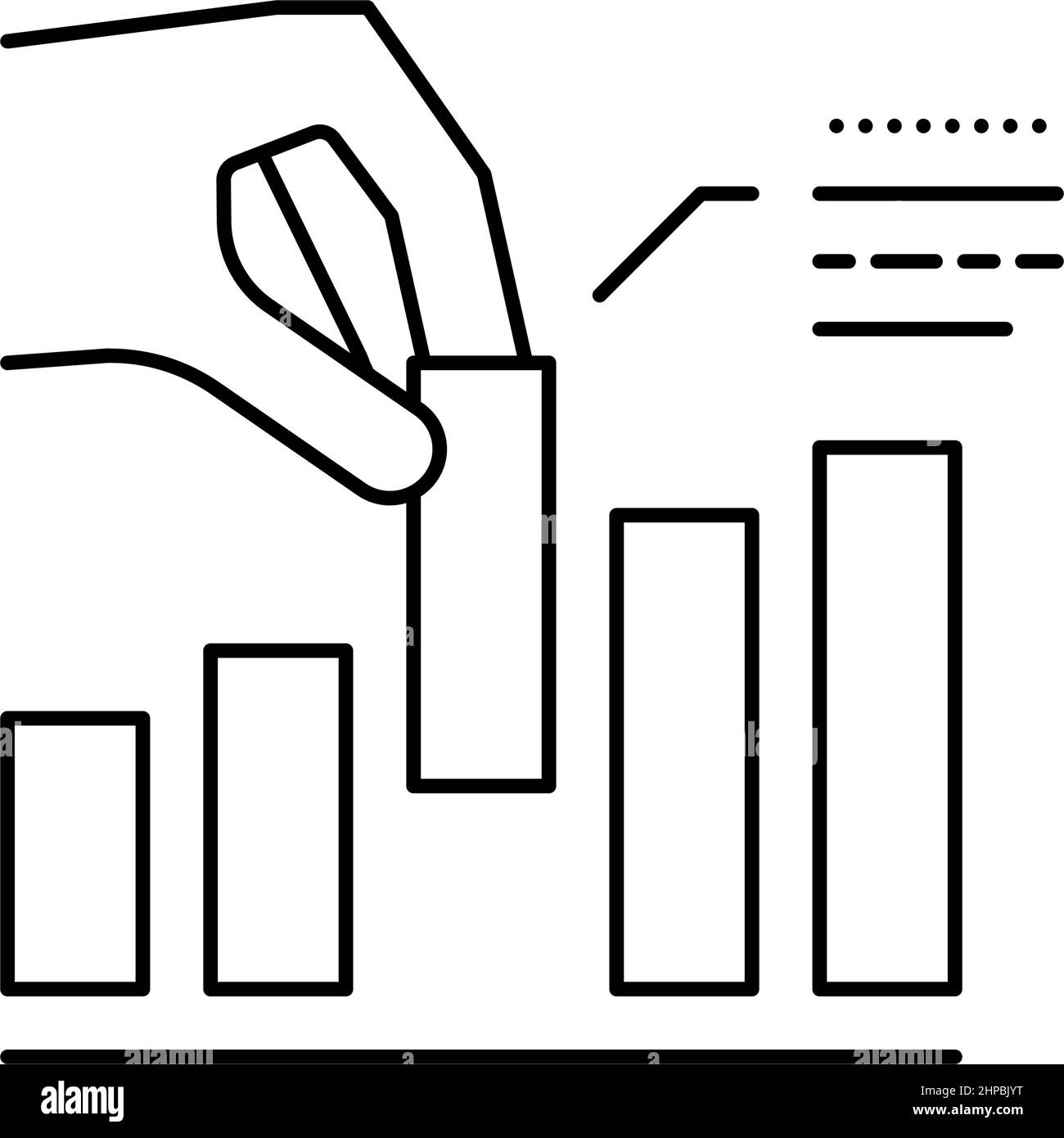 infographic report market research line icon vector illustration Stock ...