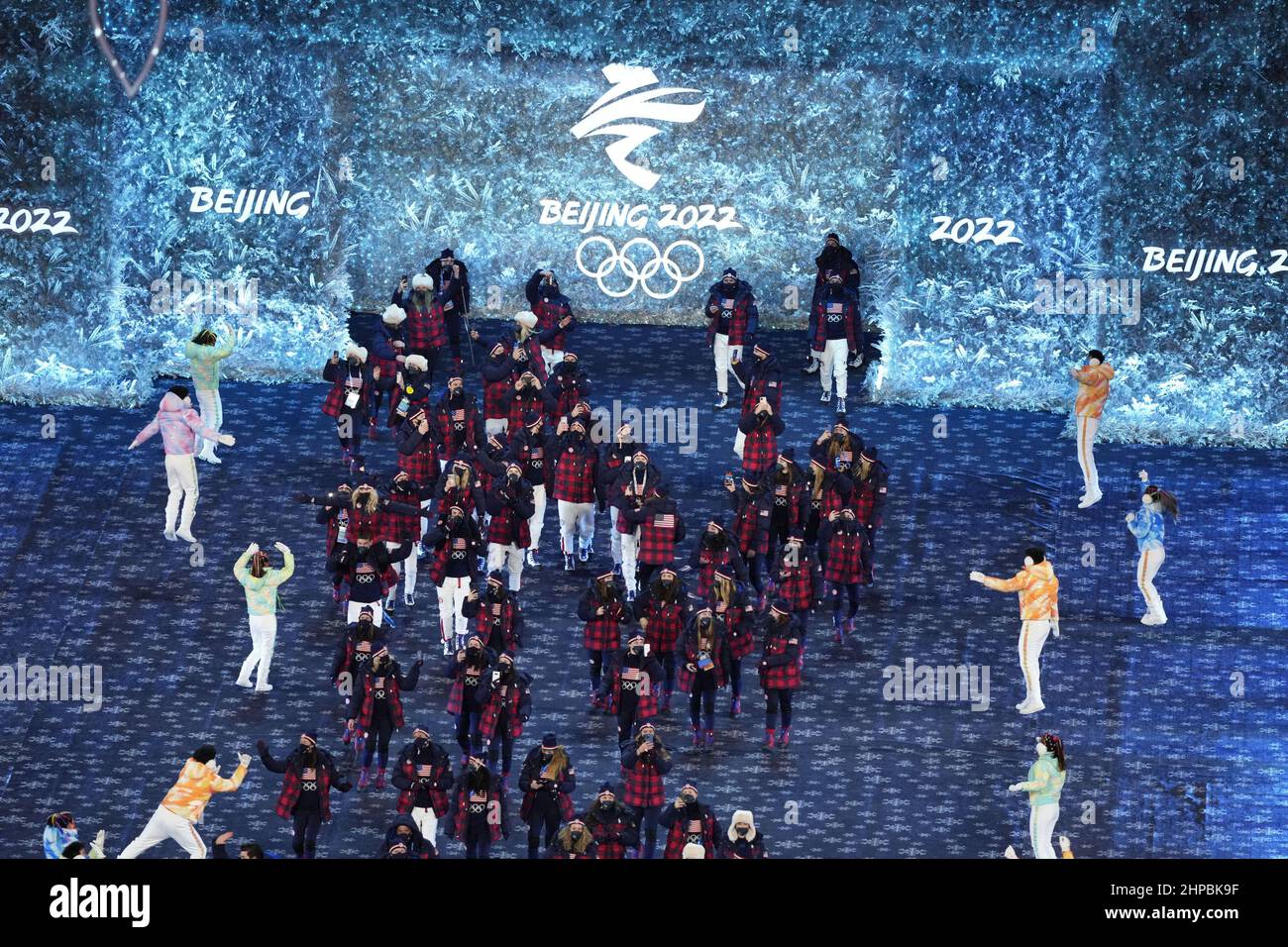 Beijing, China. 20th Feb, 2022. The United States Olympic Team arrives ...