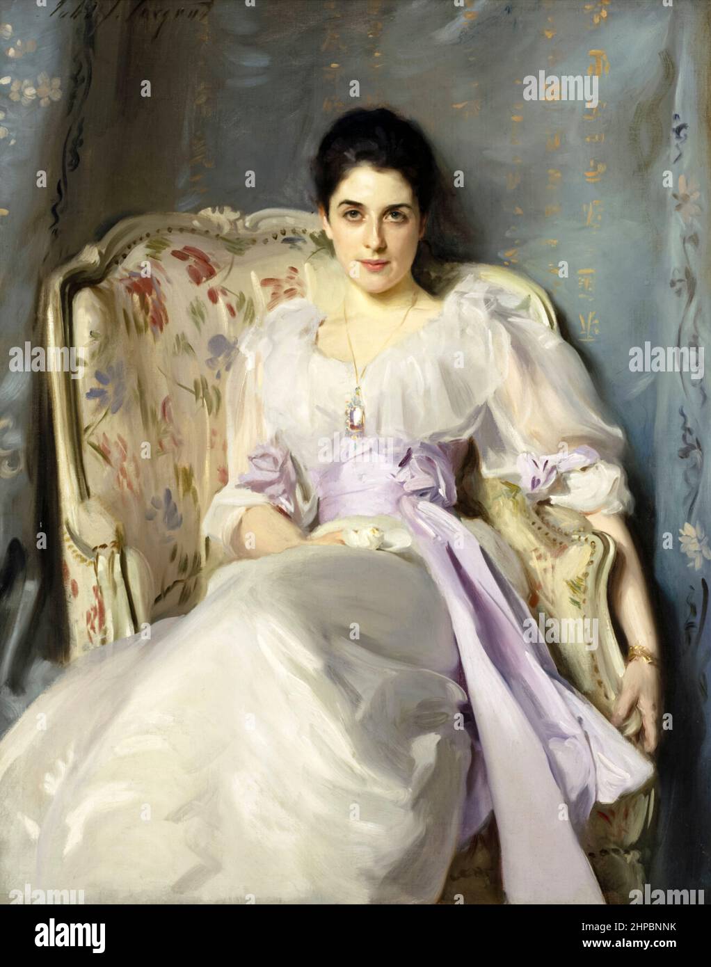 Lady Agnew of Lochnaw portrait by John Singer Sargent (1856-1925) painted in 1892. Stock Photo