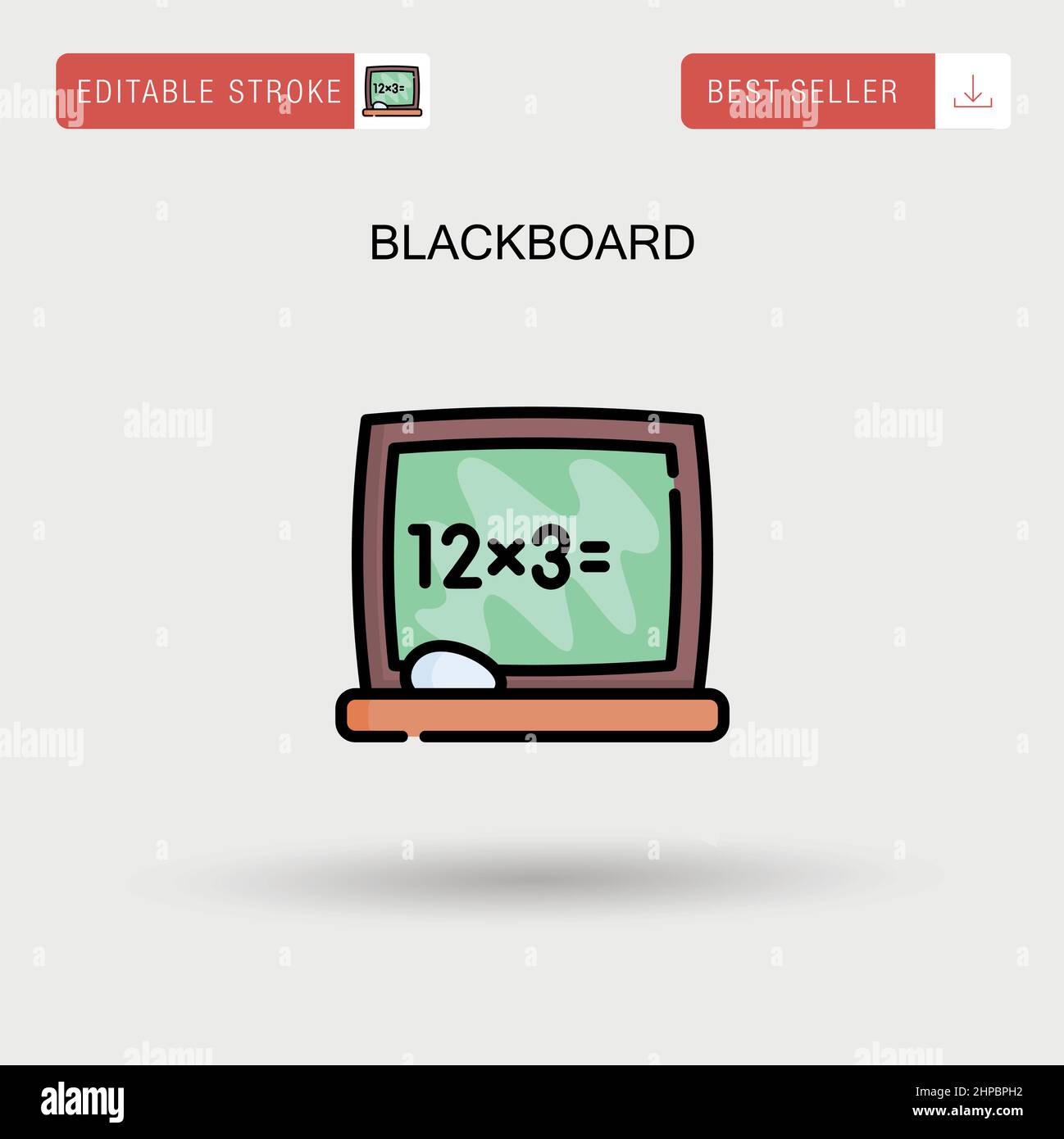Blackboard Simple vector icon. Stock Vector