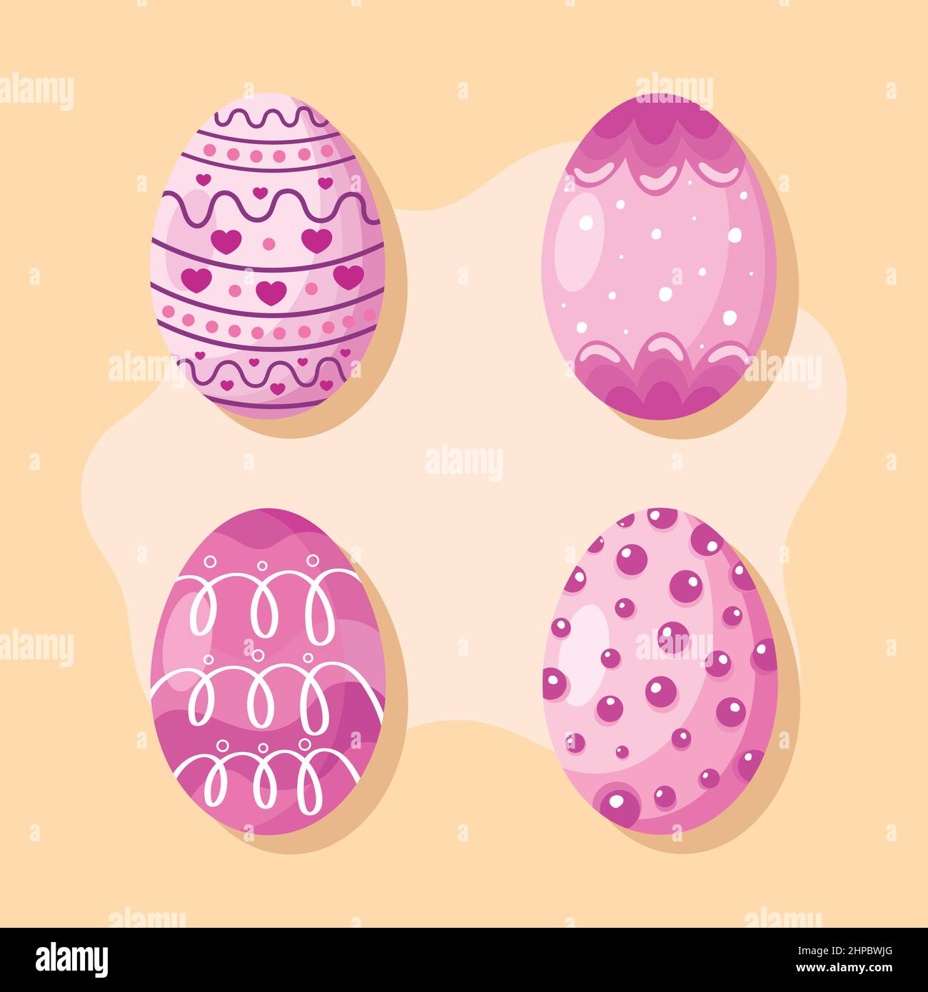 set of easter eggs Stock Vector Image & Art - Alamy