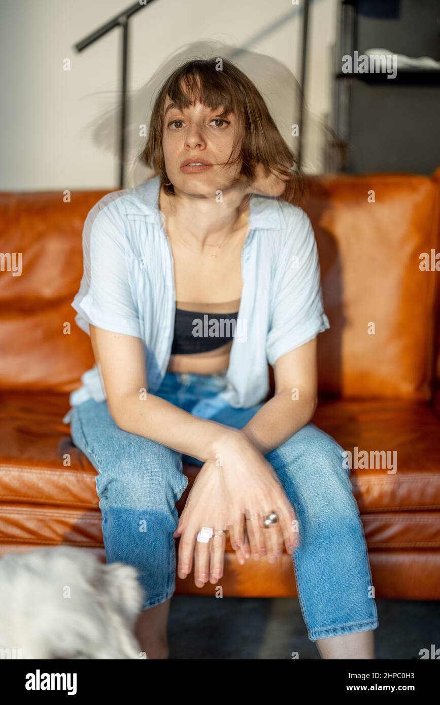 Double exposure portrait happy hi-res stock photography and images - Alamy