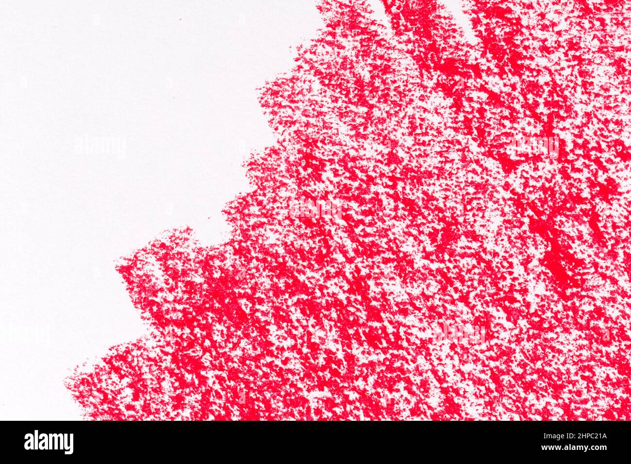 Red crayon draw on a white paper texture background stock photo alamy
