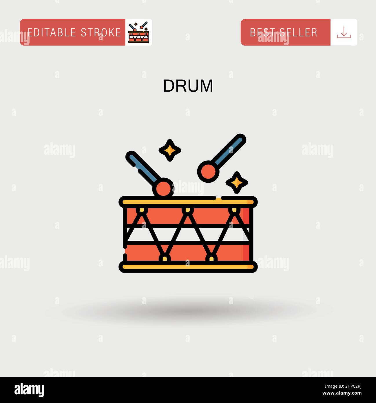 Man drum stick Stock Vector Images - Alamy