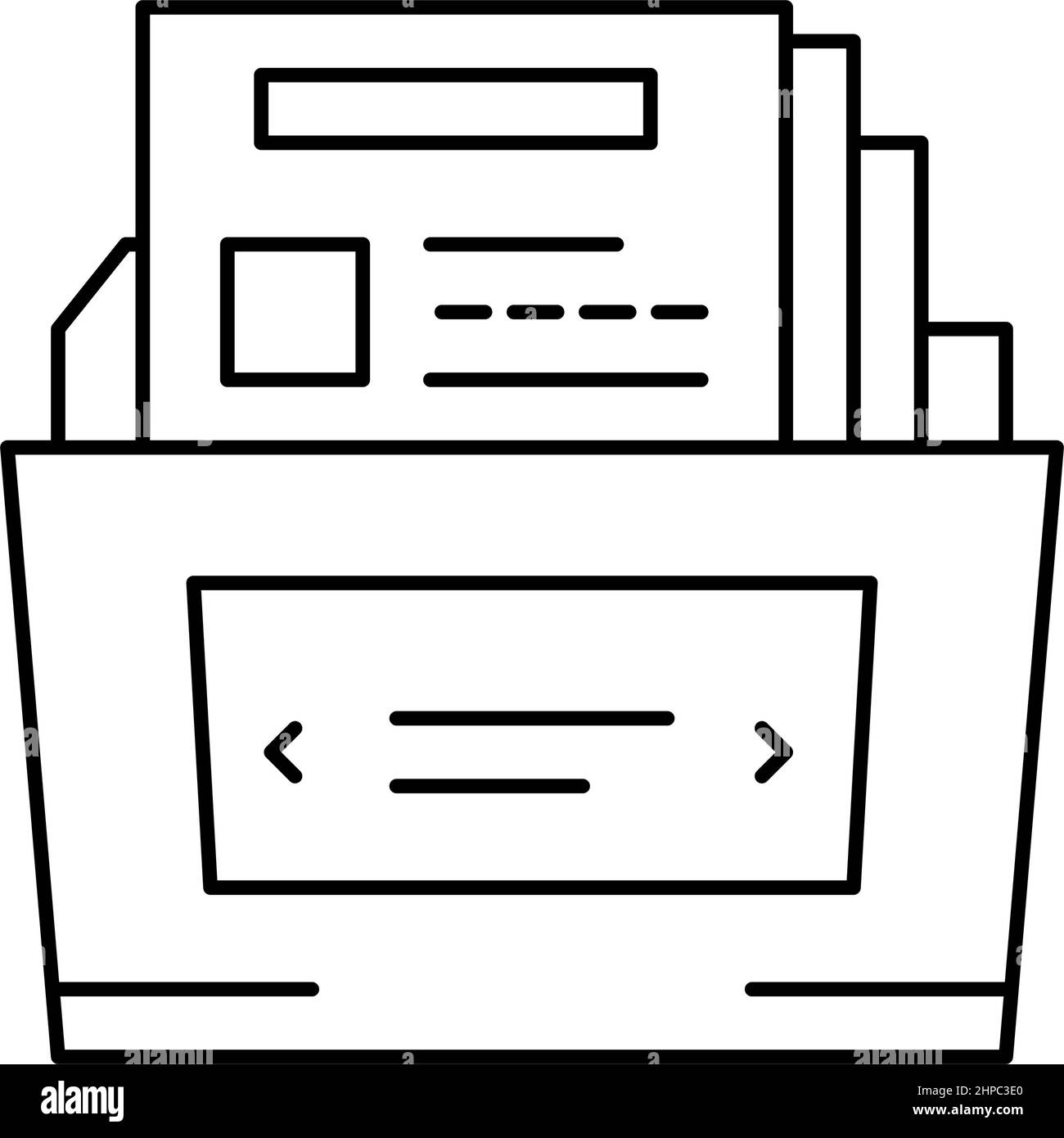complex report line icon vector illustration Stock Vector Image & Art ...