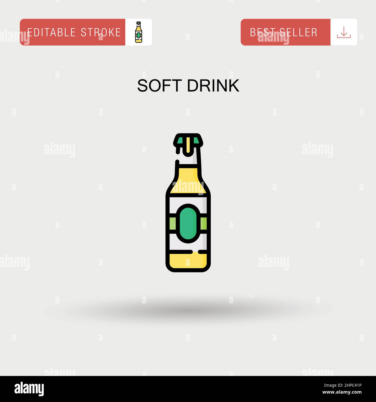 Soft drink Simple vector icon Stock Vector Image & Art Alamy