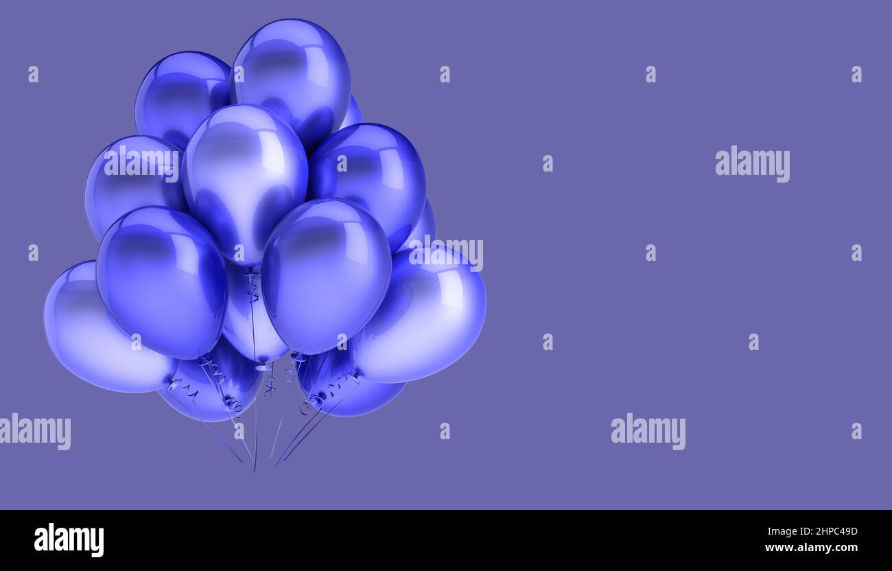 Balloons colour of the year 2022 background design Stock Photo