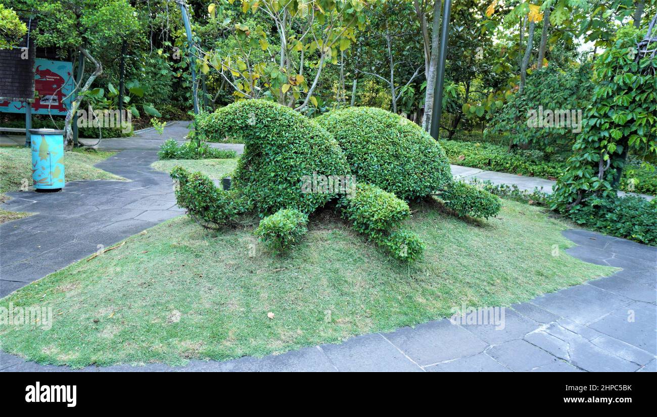 Topiary of Singapore Stock Photo