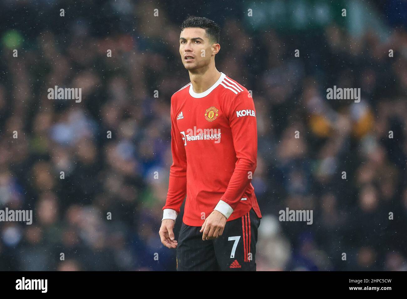 Cristiano Ronaldo #7 of Manchester United during the game in, on 2/20/2022. (Photo by Mark Cosgrove/News Images/Sipa USA) Credit: Sipa USA/Alamy Live News Stock Photo