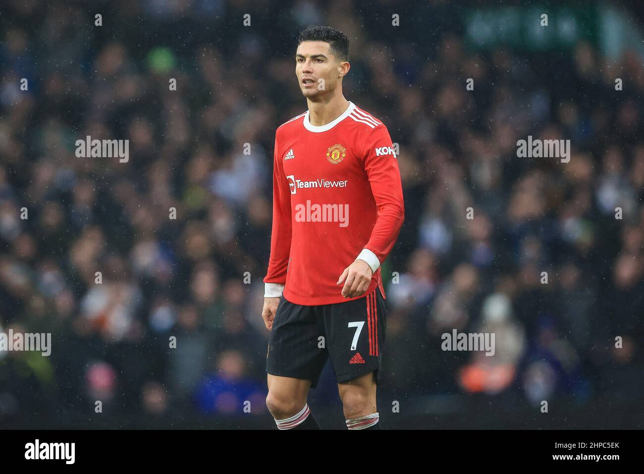 Cristiano Ronaldo #7 of Manchester United during the game in ,  on 2/20/2022. (Photo by Mark Cosgrove/News Images/Sipa USA) Stock Photo