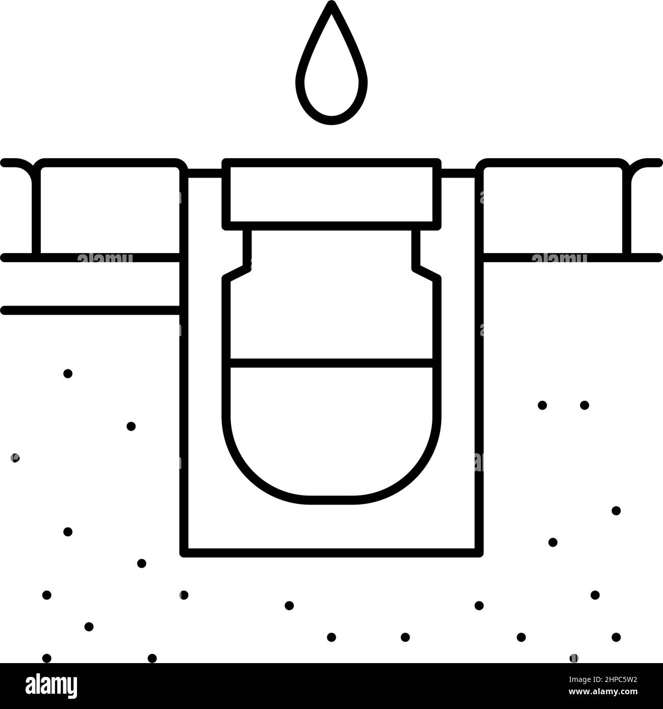 drainage system road line icon vector illustration Stock Vector Image ...