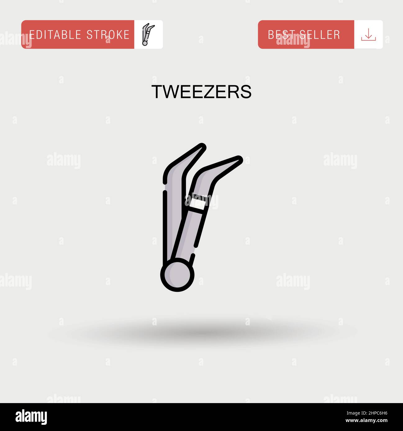 Tweezers Simple vector icon Stock Vector Image & Art Alamy