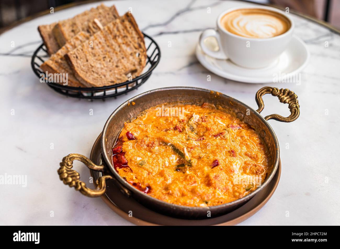 Traditional Turkish Menemen With Eggs Sausage Sucuk And Tomatoes Traditional Turkish Menemen With Eggs Sausage Sucuk And Tomatoes