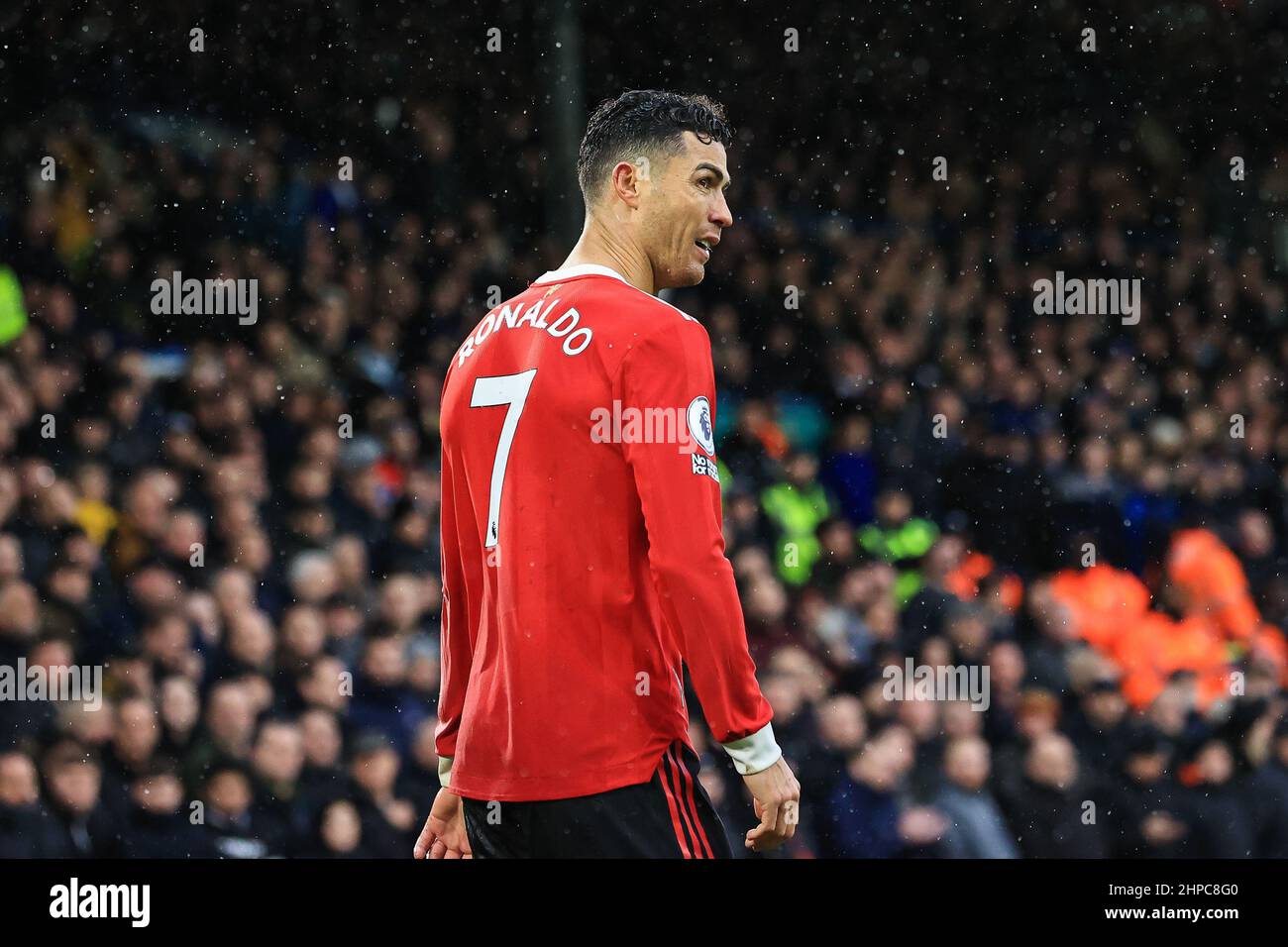 Cristiano Ronaldo #7 of Manchester United during the game in ,  on 2/20/2022. (Photo by Mark Cosgrove/News Images/Sipa USA) Stock Photo