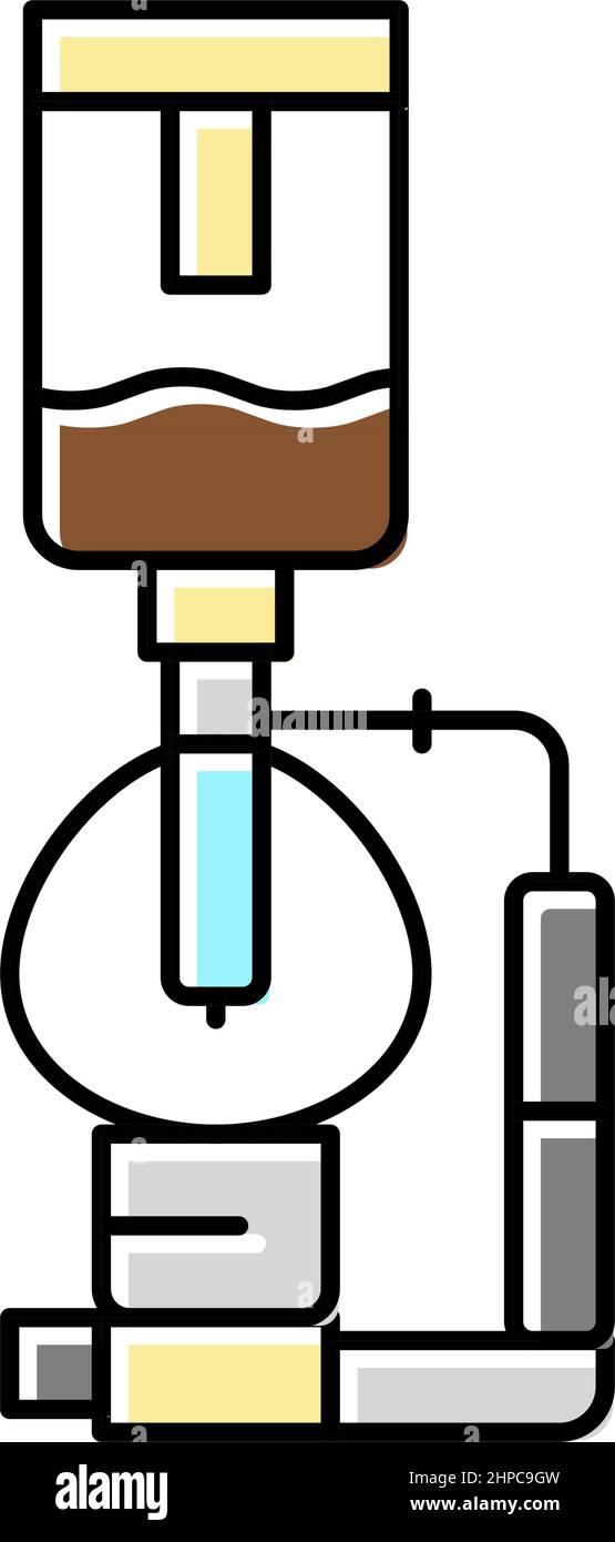 syphon coffee maker color icon vector illustration Stock Vector Image ...