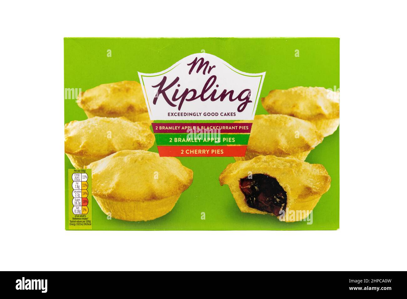 Mr Kipling Fruit Pie Selection 6 Pack Stock Photo Alamy