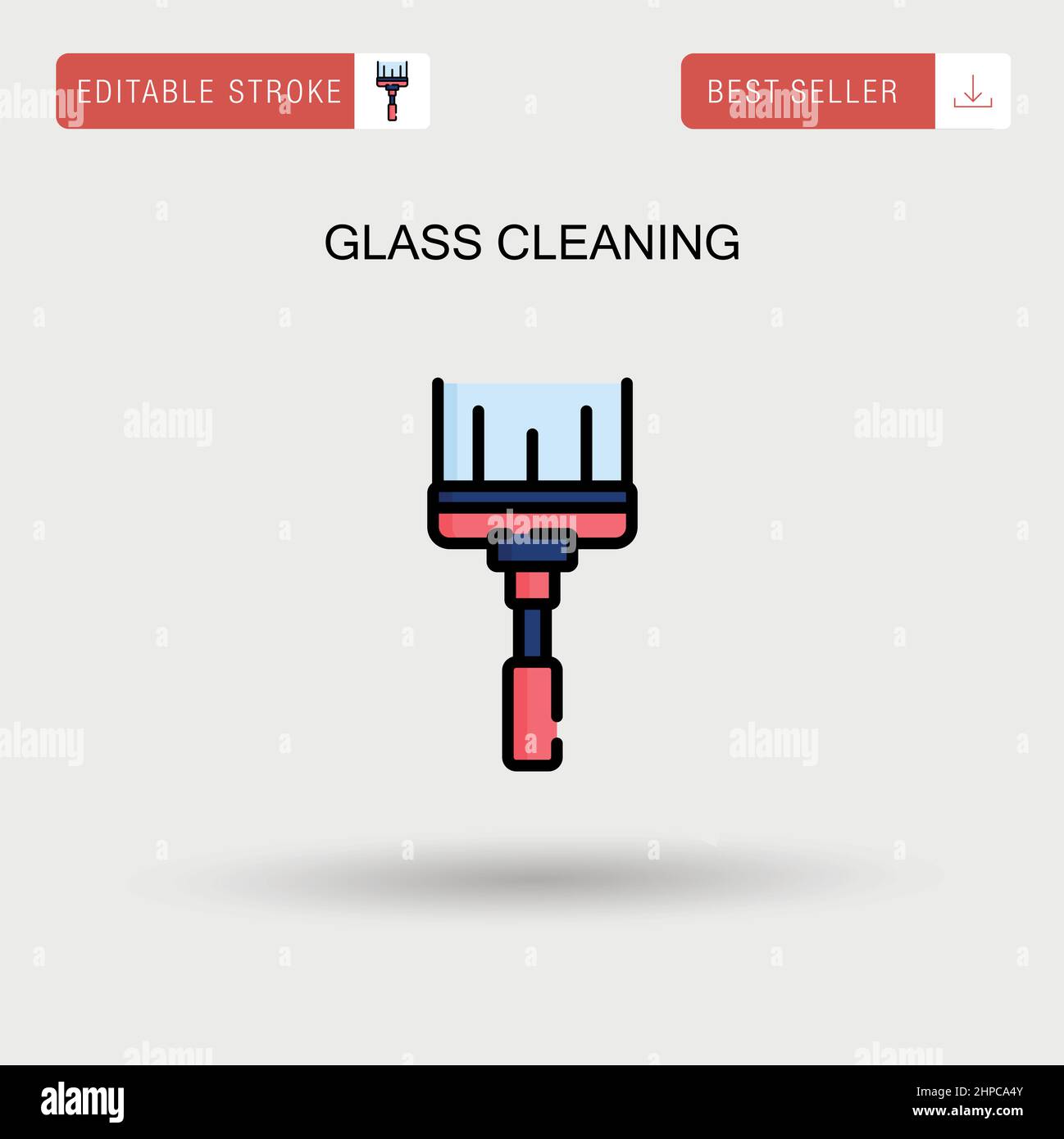 Glass cleaning Simple vector icon Stock Vector Image & Art Alamy