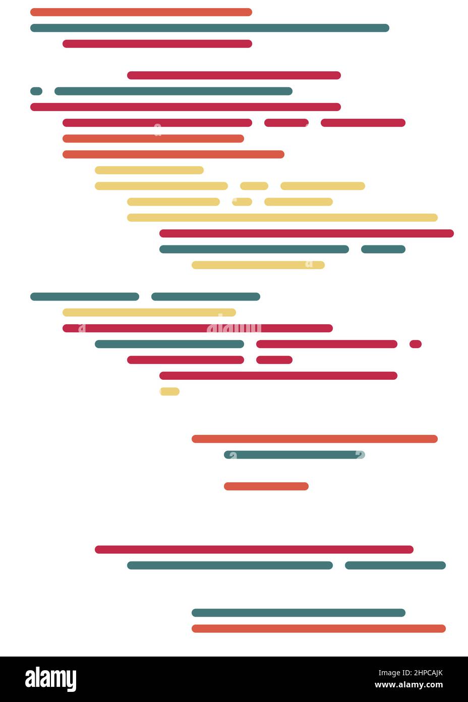 Cartoon coding simulated lines vector illustration Stock Vector Image ...