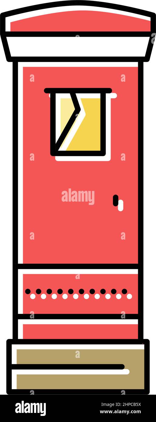 postbox construction color icon vector illustration Stock Vector Image ...