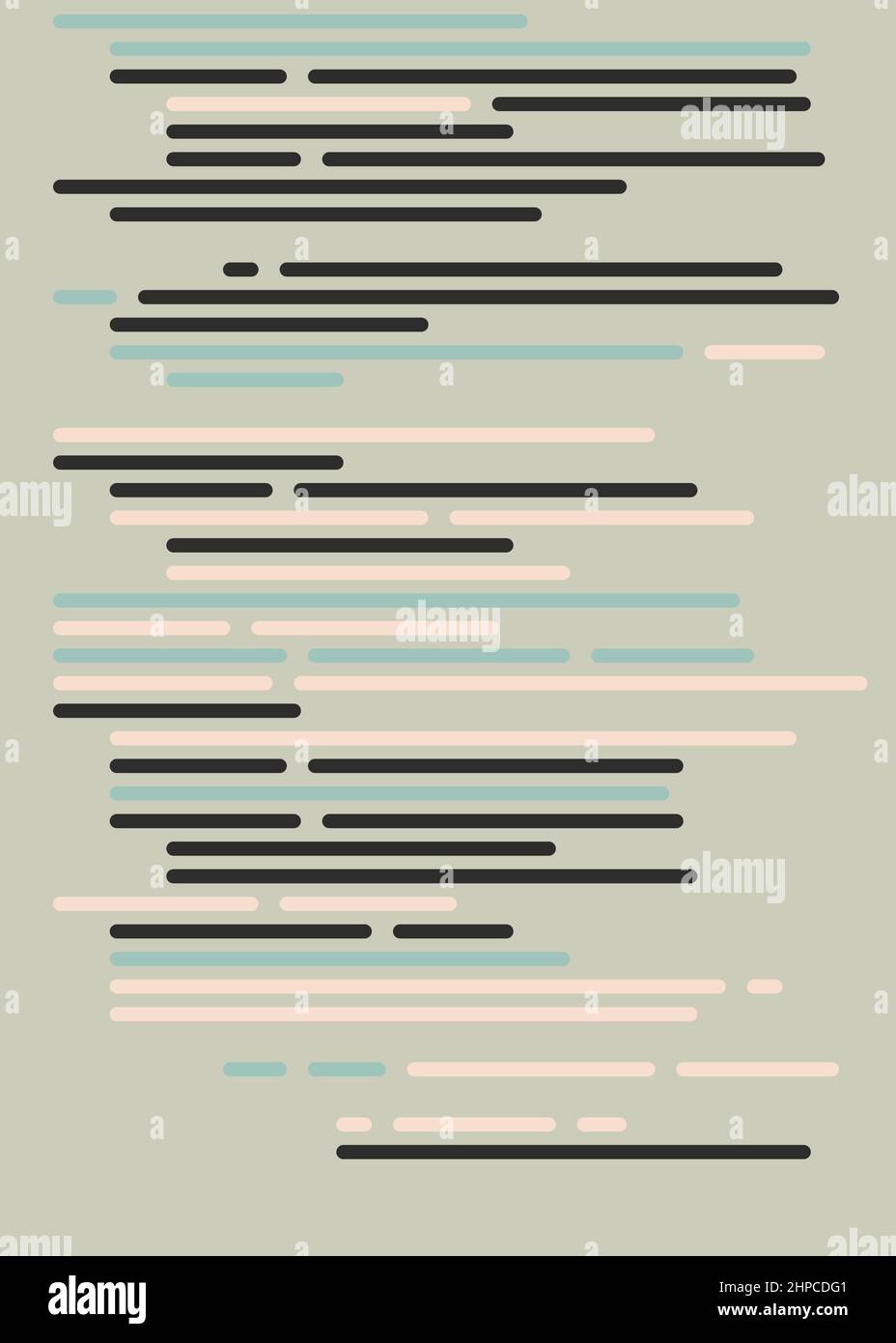 Cartoon coding simulated lines vector illustration Stock Vector Image ...