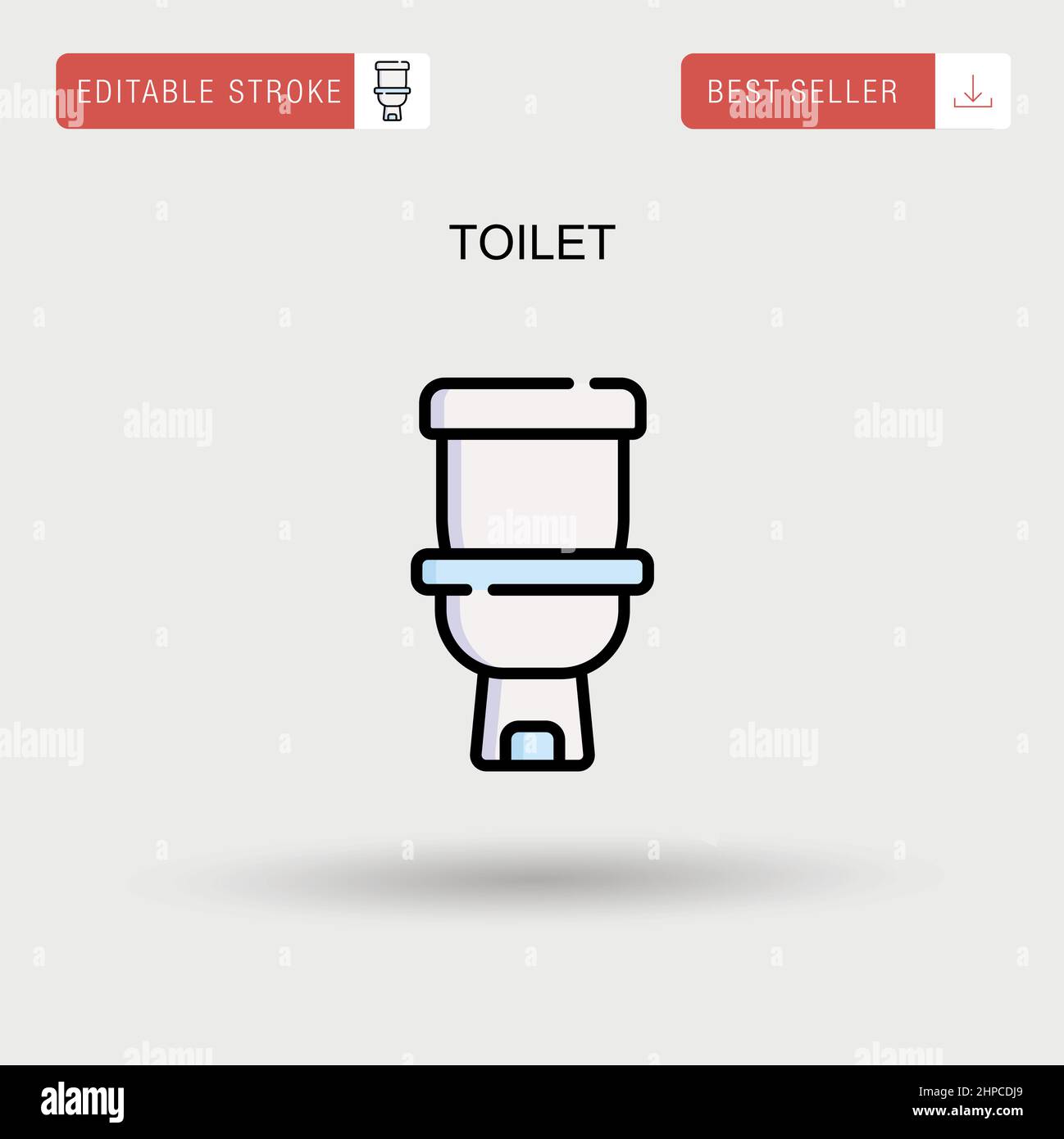 Toilet Simple vector icon Stock Vector Image & Art Alamy