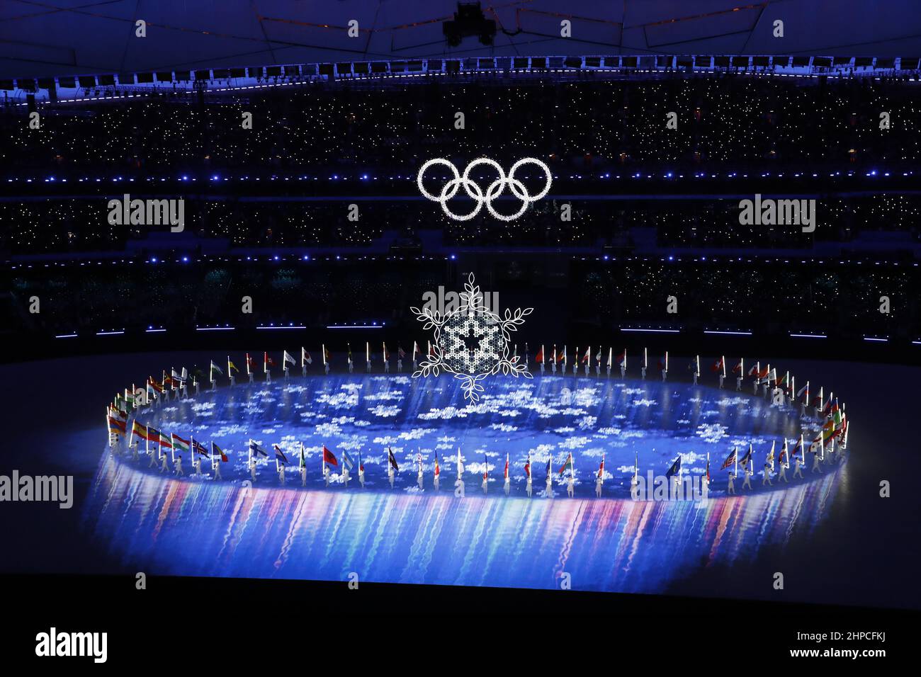 Beijing, Hebei, China. 20th Feb, 2022. The closing ceremony for the Beijing 2022 Olympic Winter Games at Beijing National Stadium. (Credit Image: © David G. McIntyre/ZUMA Press Wire) Stock Photo