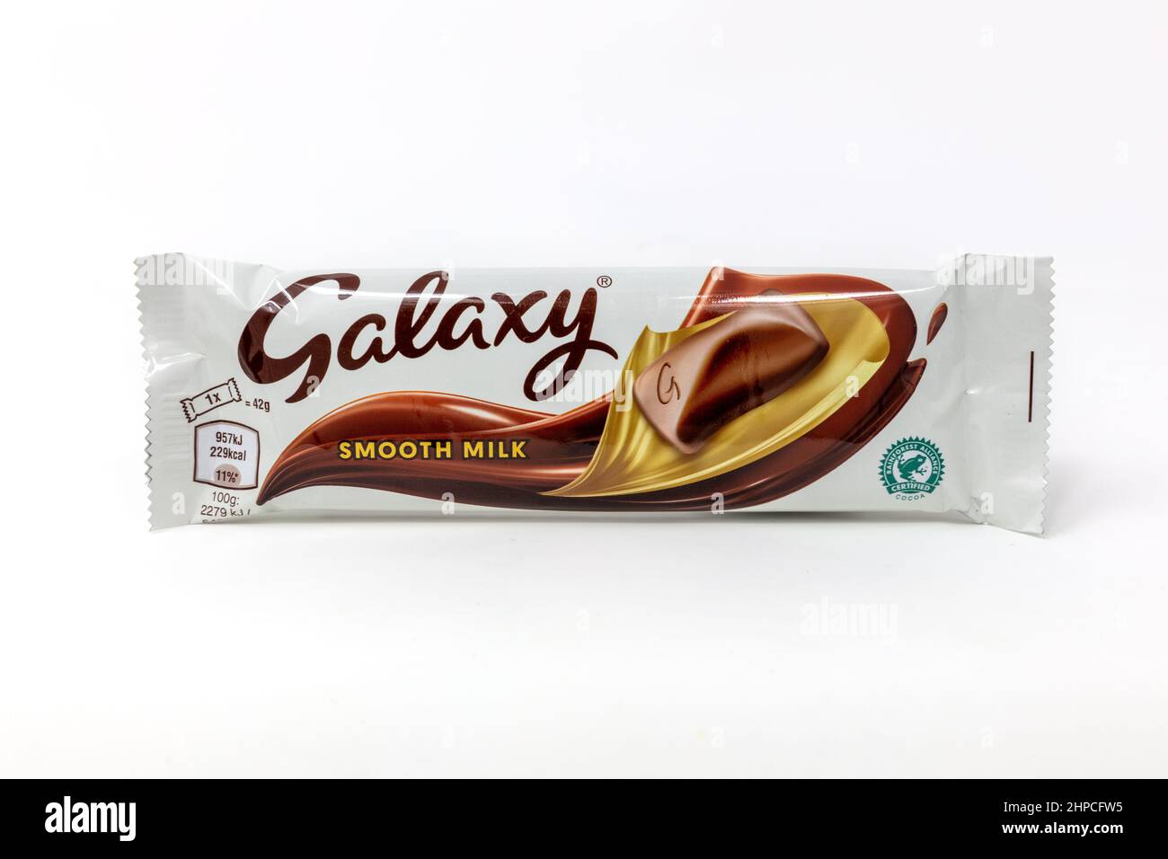 Galaxy Smooth Milk Chocolate Bar Stock Photo Alamy