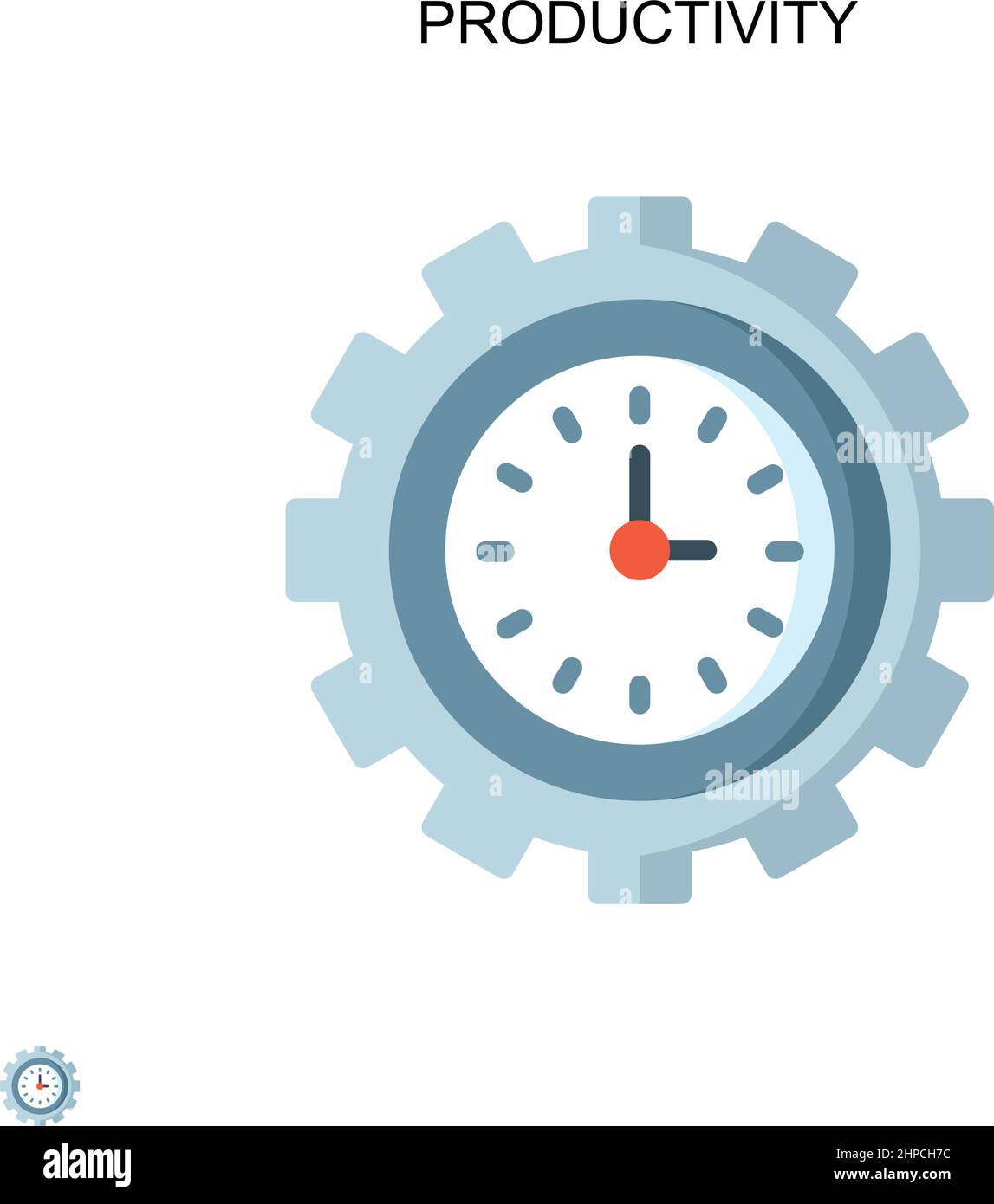 Productivity Simple vector icon. Illustration symbol design template for web mobile UI element. Stock Vector