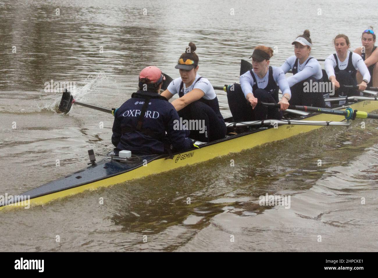 London, UK. 20th Feb, 2022. Oxford Beat Leander As Seen From The Umpire ...