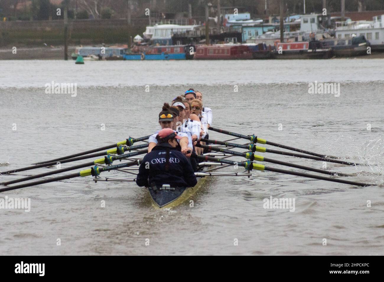 London, UK. 20th Feb, 2022. Oxford Beat Leander As Seen From The Umpire ...