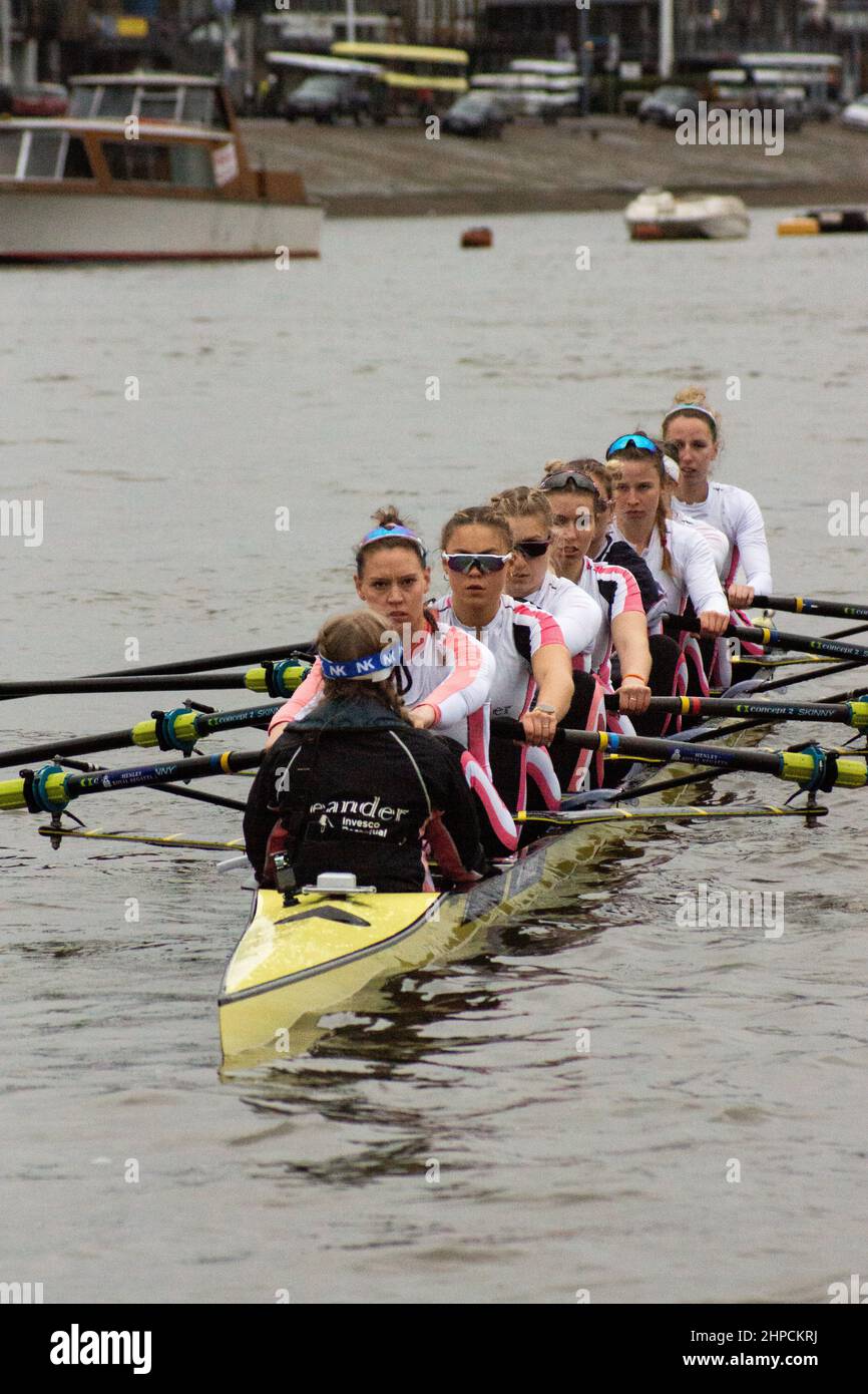 London, UK. 20th Feb, 2022. Oxford Beat Leander As Seen From The Umpire ...