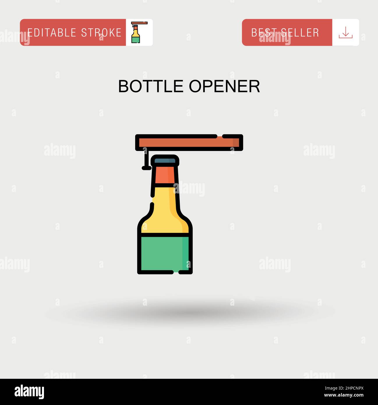 Bottle opener Simple vector icon Stock Vector Image & Art - Alamy
