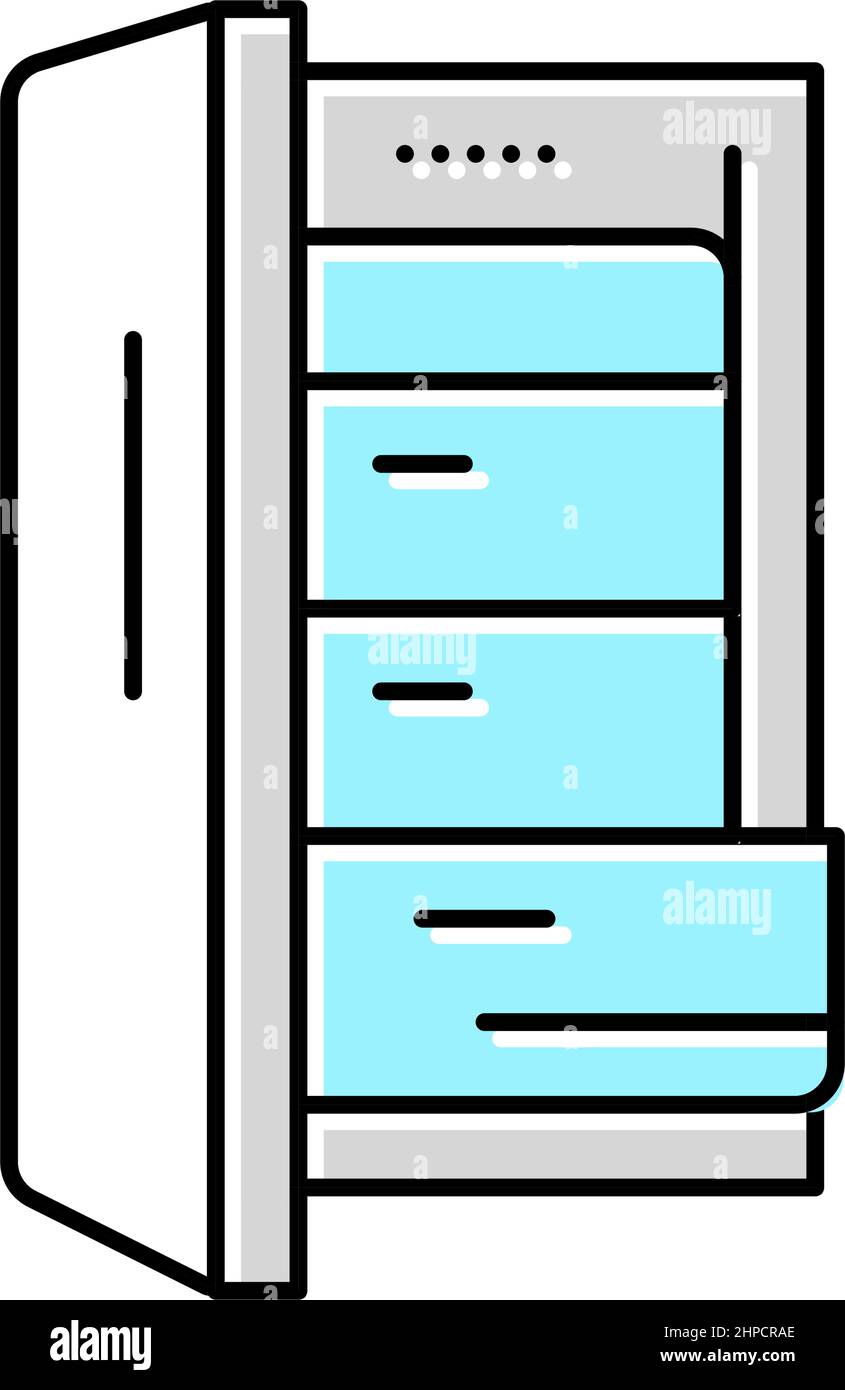 freezer equipment color icon vector illustration Stock Vector Image ...