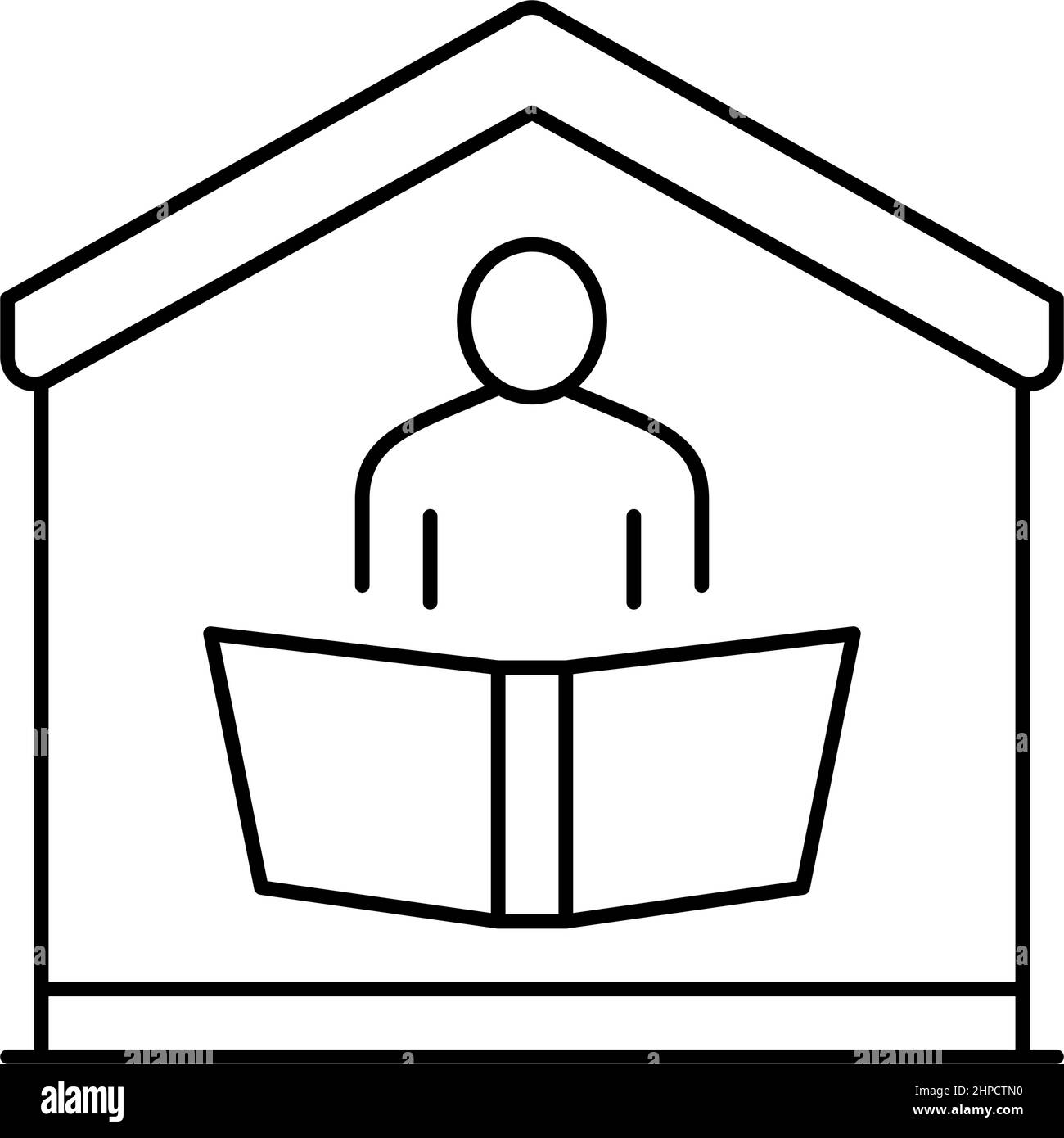 reading book line icon vector illustration Stock Vector Image & Art - Alamy