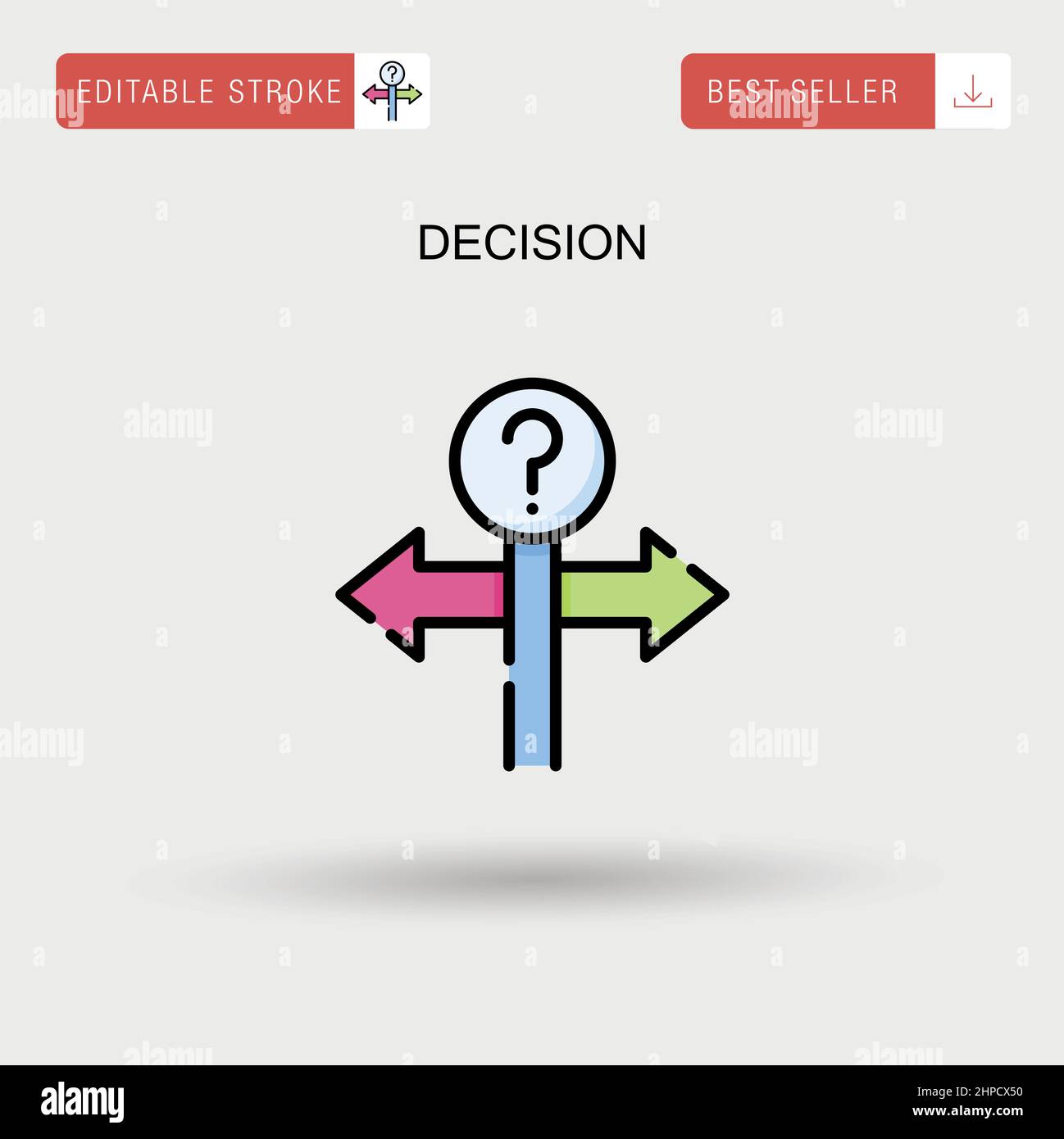 Decision making icon hi-res stock photography and images - Alamy