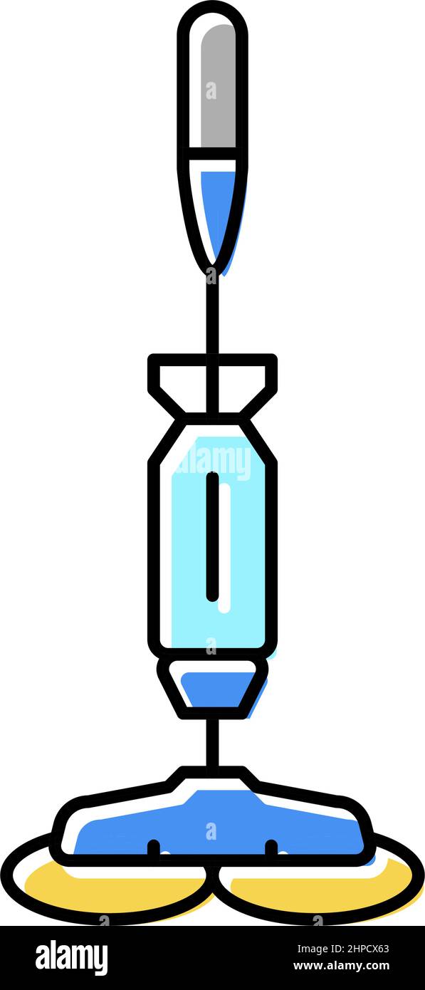 cleaner mop accessory color icon vector illustration Stock Vector Image ...