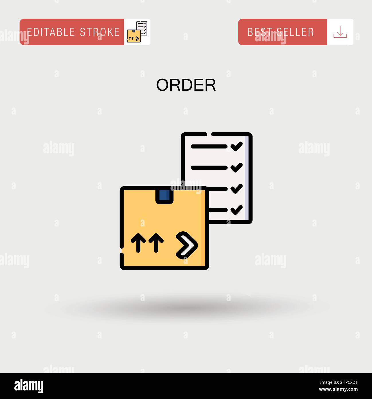 Order Simple vector icon Stock Vector Image & Art - Alamy