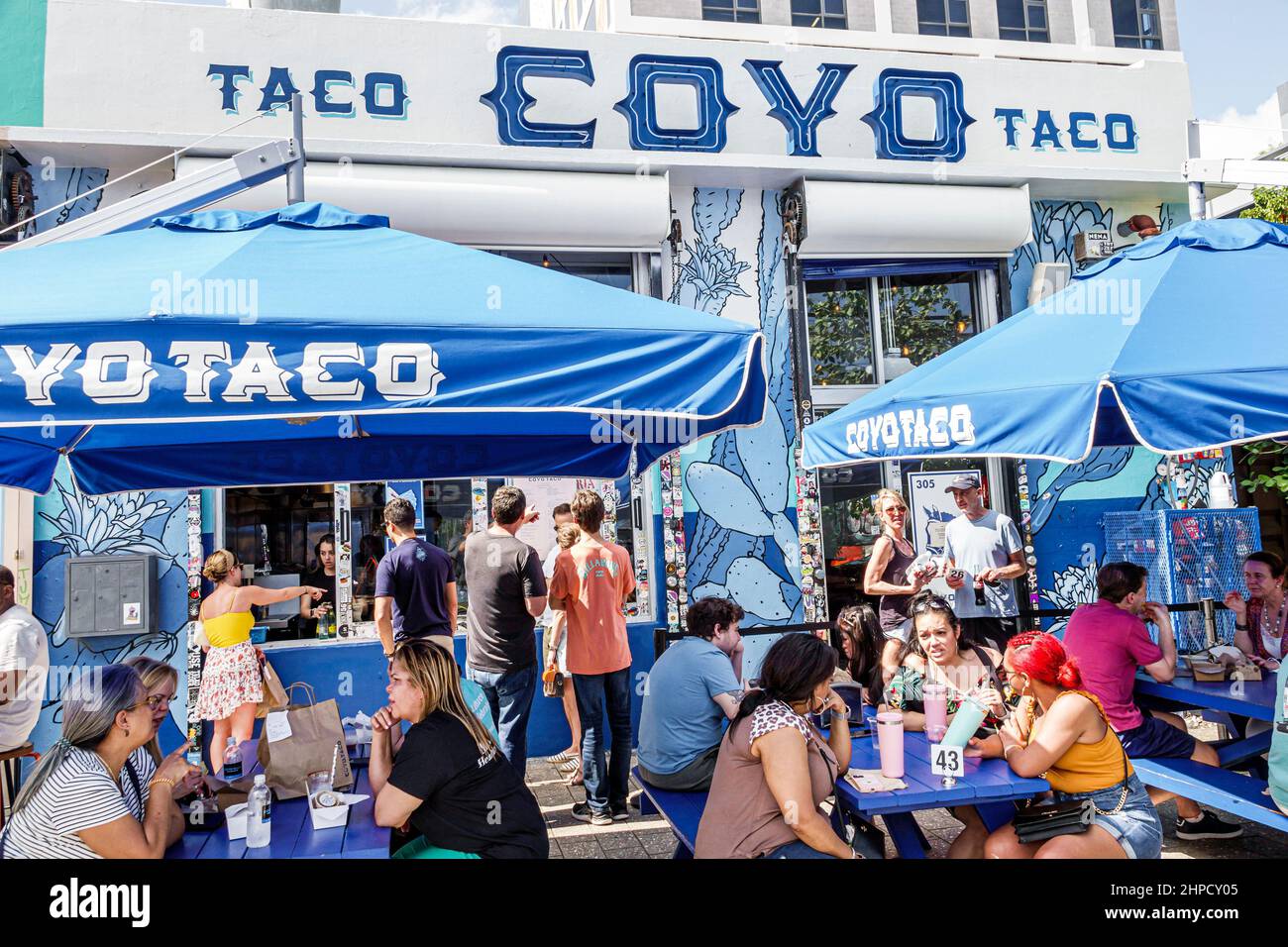 Miami Florida Wynwood Art District Coyo Taco Mexican street food