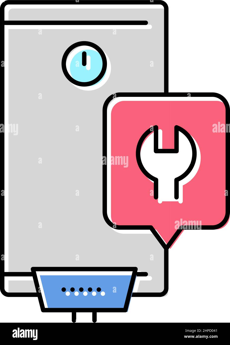 water heater repair color icon vector illustration Stock Vector Image ...