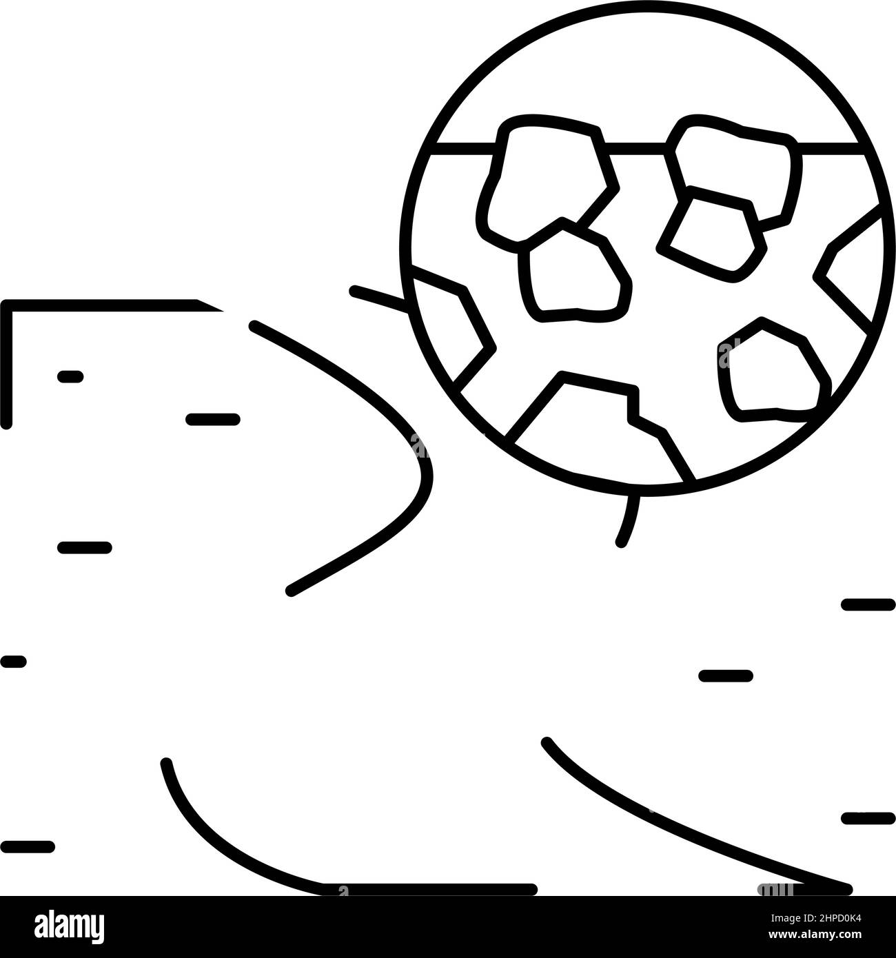 gravel road line icon vector illustration Stock Vector Image & Art Alamy