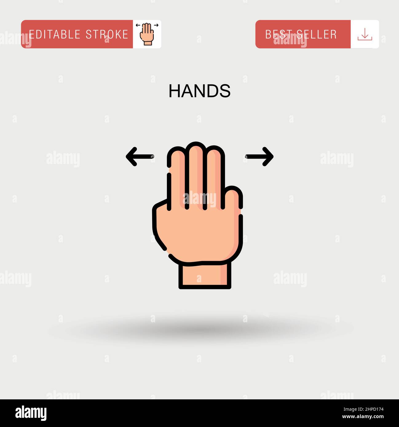 Hands Simple vector icon Stock Vector Image & Art - Alamy