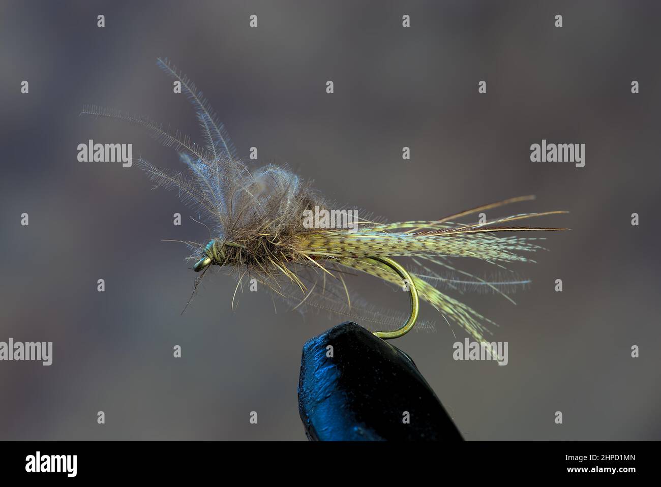 Fly Fishing Flies - Hares Ear Nymphs Stock Photo - Alamy