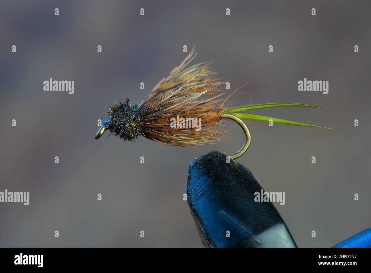 handmade fishing fly, fly tying Stock Photo Alamy