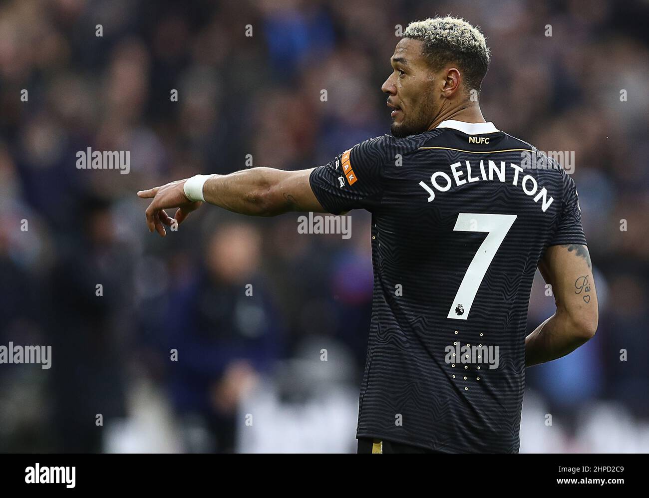 London, England, 19th February 2022. Joelinton of Newcastle United during the Premier League match at the London Stadium, London. Picture credit should read: Paul Terry / Sportimage Stock Photo