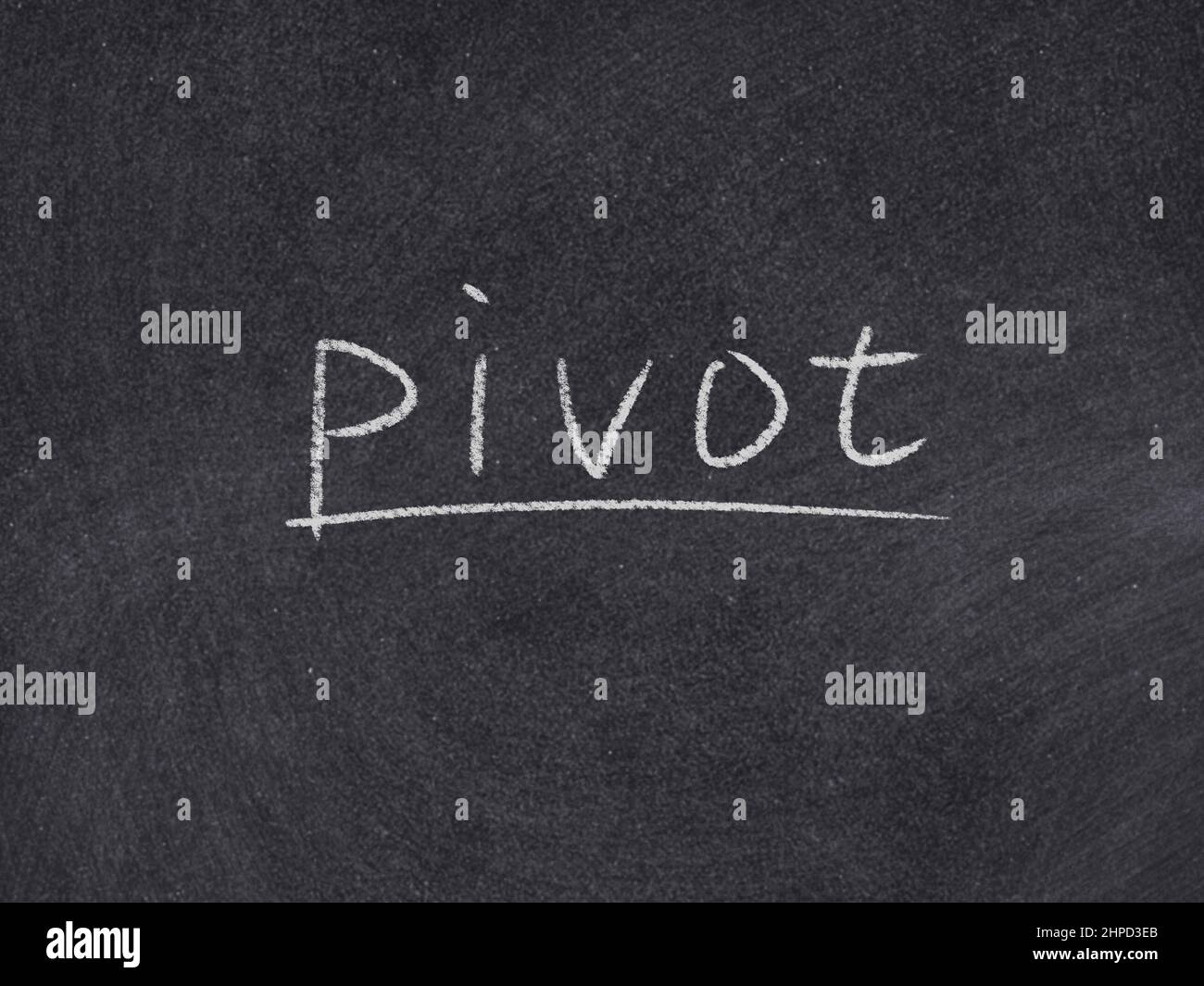 pivot concept word on blackboard background Stock Photo